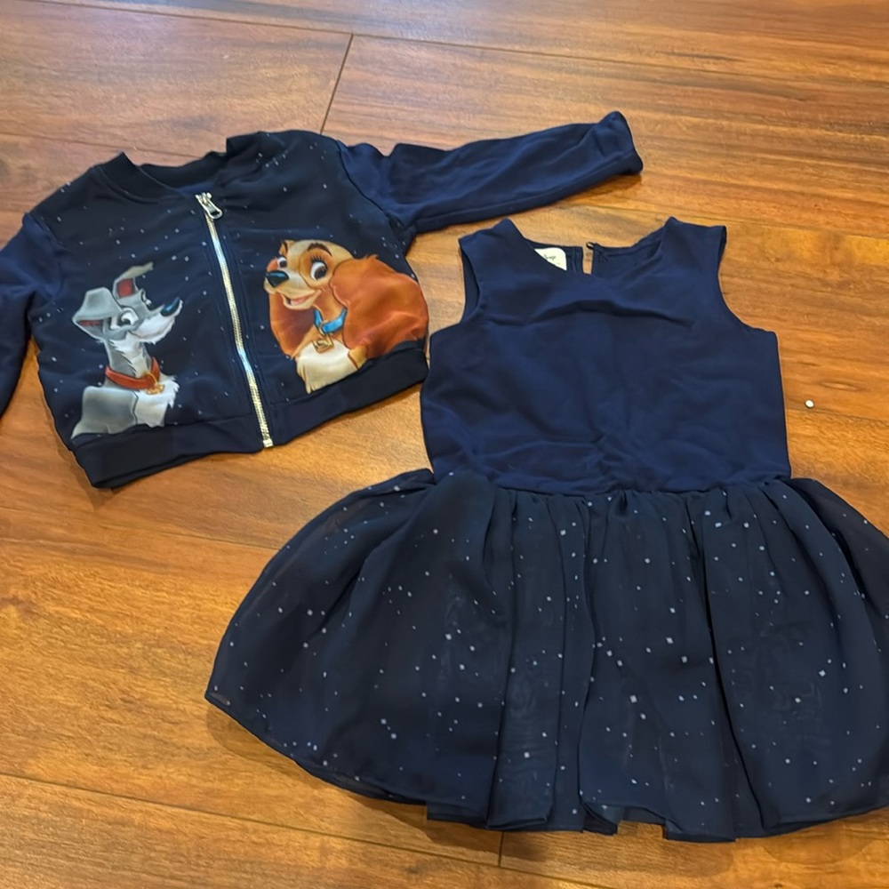 Disney / Pippa and Julia Lady and the tramp 2 piece set dress and jacket